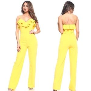 Ruffle Top Jumpsuit